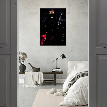 New York Night - Georgia O'Keeffe Brushed Aluminum Print - 70x100 cm / 28x40 inches | Georgia O'Keeffe Aluminum Print | Georgia O'Keeffe Prints