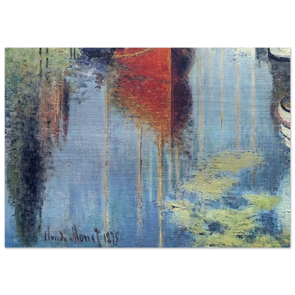 Yachts At Argenteuil - claude monet Brushed Aluminum Print - 70x100 cm / 28x40 inches | claude monet Aluminum Print | claude monet Prints