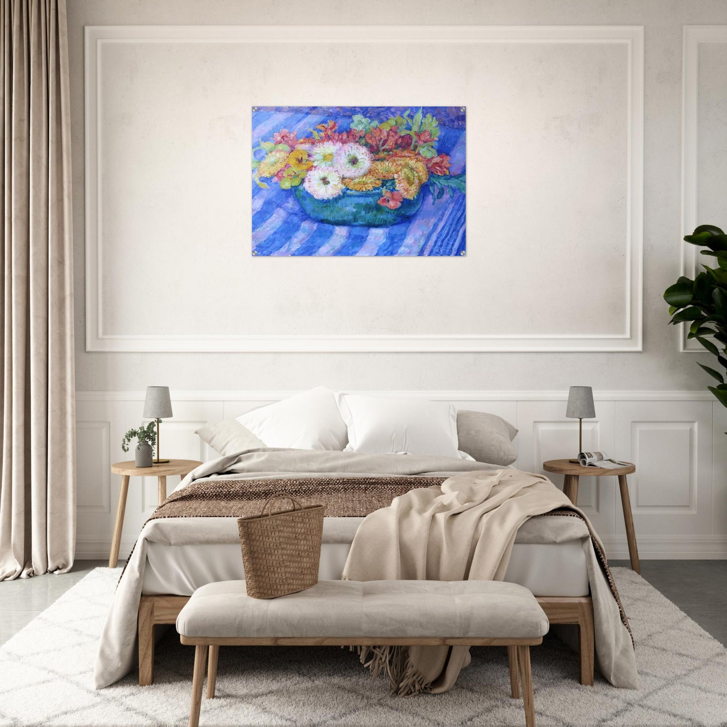 YELLOW BOUQUET 1917 - Theo van Rysselberghe Acrylic Print - 70x100 cm / 28x40″ inches