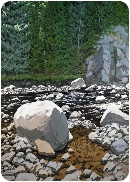 Lower Ducktrap - 1978 By Neil Welliver Pack of 10 Post Cards | Neil Welliver Post Cards | A6 (10.5 x 14.8 cm) - 4.1 x 5.8 inches