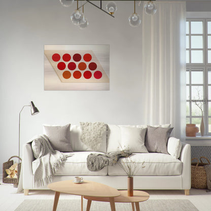 Red Twelve - 1965 - Thomas Downing Brushed Aluminum Print - 70x100 cm / 28x40 inches | Thomas Downing Aluminum Print | Thomas Downing Prints