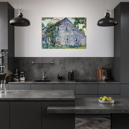 Old House, East Hampton - Childe Hassam Acrylic Print - 70x100 cm / 28x40″ inches