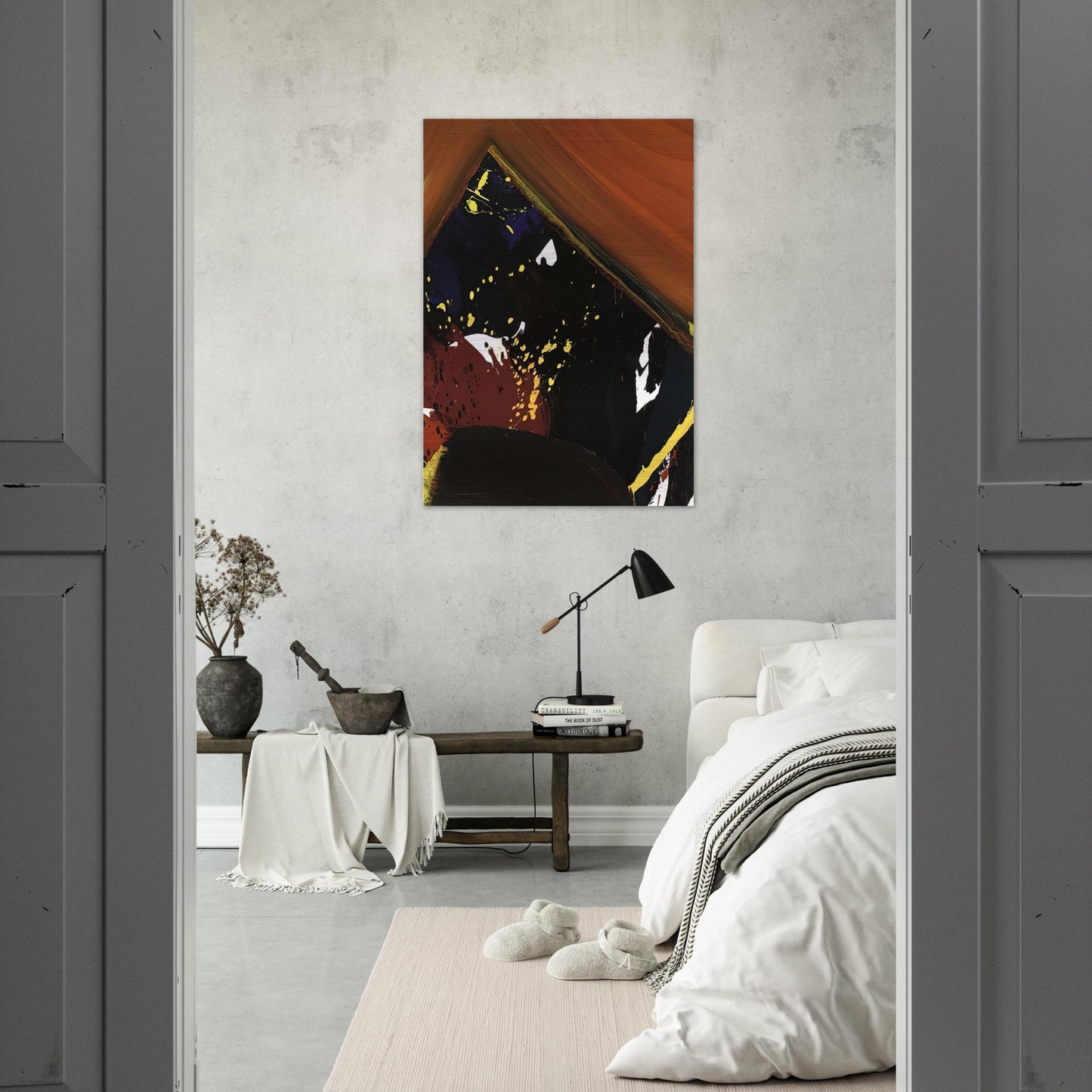 SFP83-52 - Sam Francis Brushed Aluminum Print - 70x100 cm / 28x40 inches | Sam Francis Aluminum Print | Sam Francis Prints