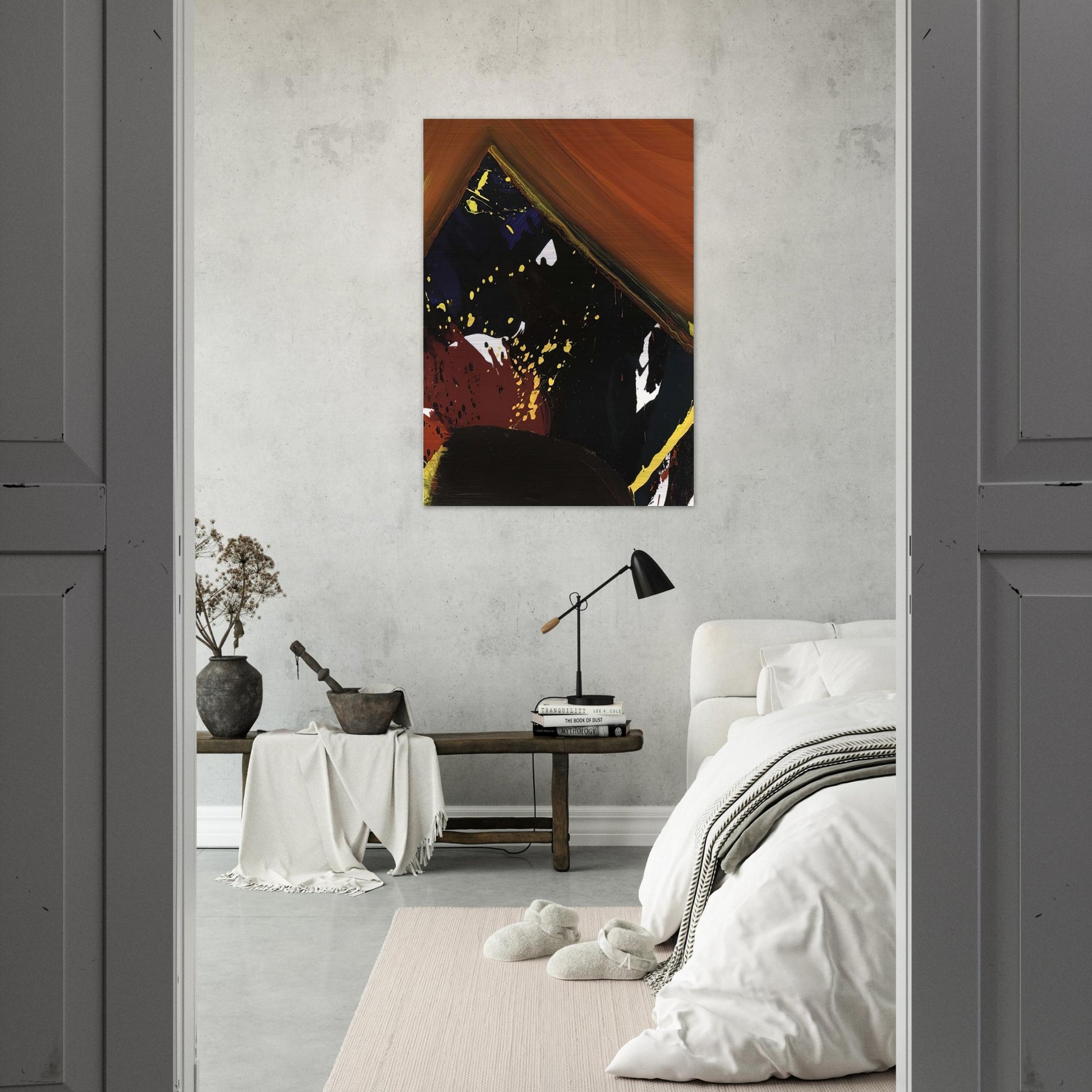 SFP83-52 - Sam Francis Brushed Aluminum Print - 70x100 cm / 28x40 inches | Sam Francis Aluminum Print | Sam Francis Prints