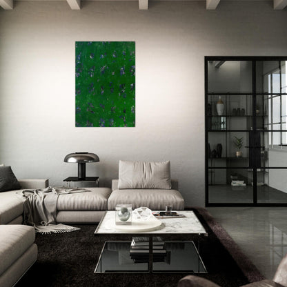 Green Buddha  L. L261; SF-337; G. 1157  - Sam Francis Brushed Aluminum Print - 70x100 cm / 28x40 inches | Sam Francis Aluminum Print | Sam Francis Prints