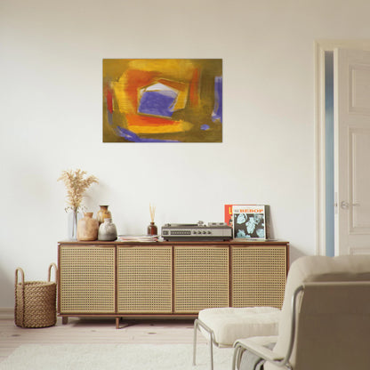 UNTITLED 1990 - Esteban Vicente Brushed Aluminum Print - 70x100 cm / 28x40 inches | Esteban Vicente Aluminum Print | Esteban Vicente Prints