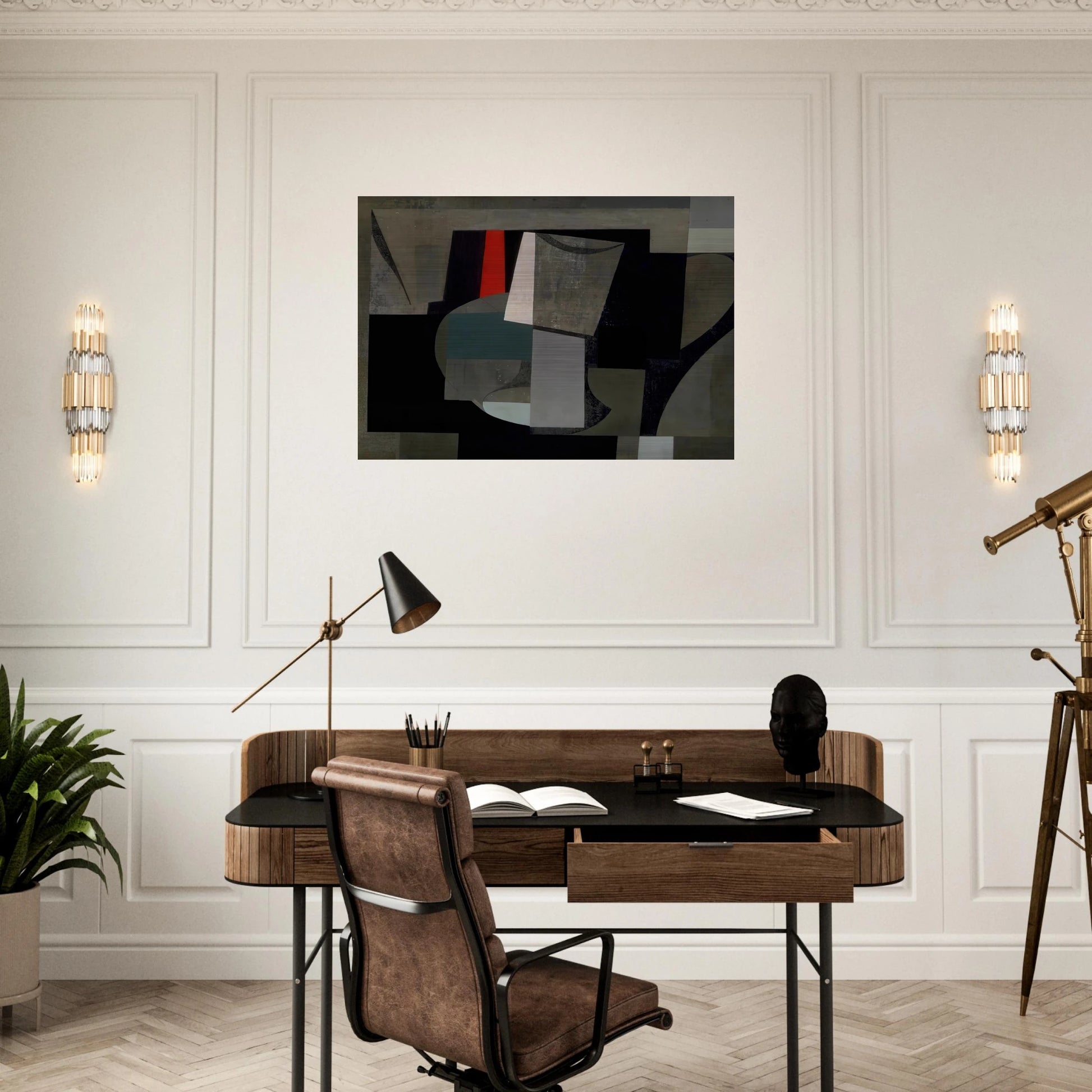 1934-6 painting - still life - 1936 - Ben Nicholson Brushed Aluminum Print - 70x100 cm / 28x40 inches | Ben Nicholson Aluminum Print | Ben Nicholson Prints