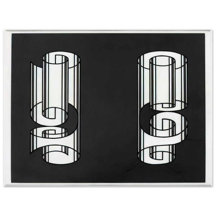 Josef Albers - ROLLED WRONGLY 1931  75x100 cm / 30x40inches Fine Art Poster