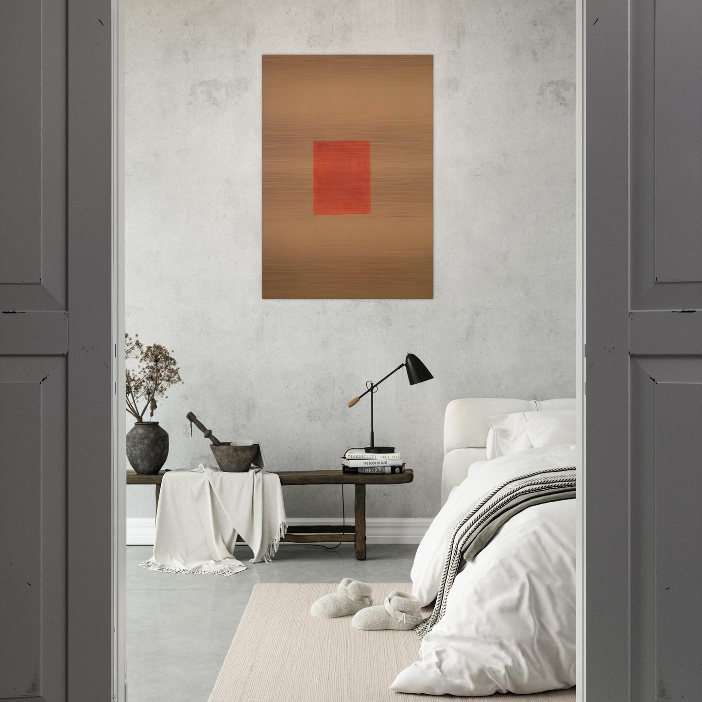 Delphic Sun-Box #2 - 1968 - Theodoros Stamos Brushed Aluminum Print - 70x100 cm / 28x40 inches | Theodoros Stamos Aluminum Print | Theodoros Stamos Prints