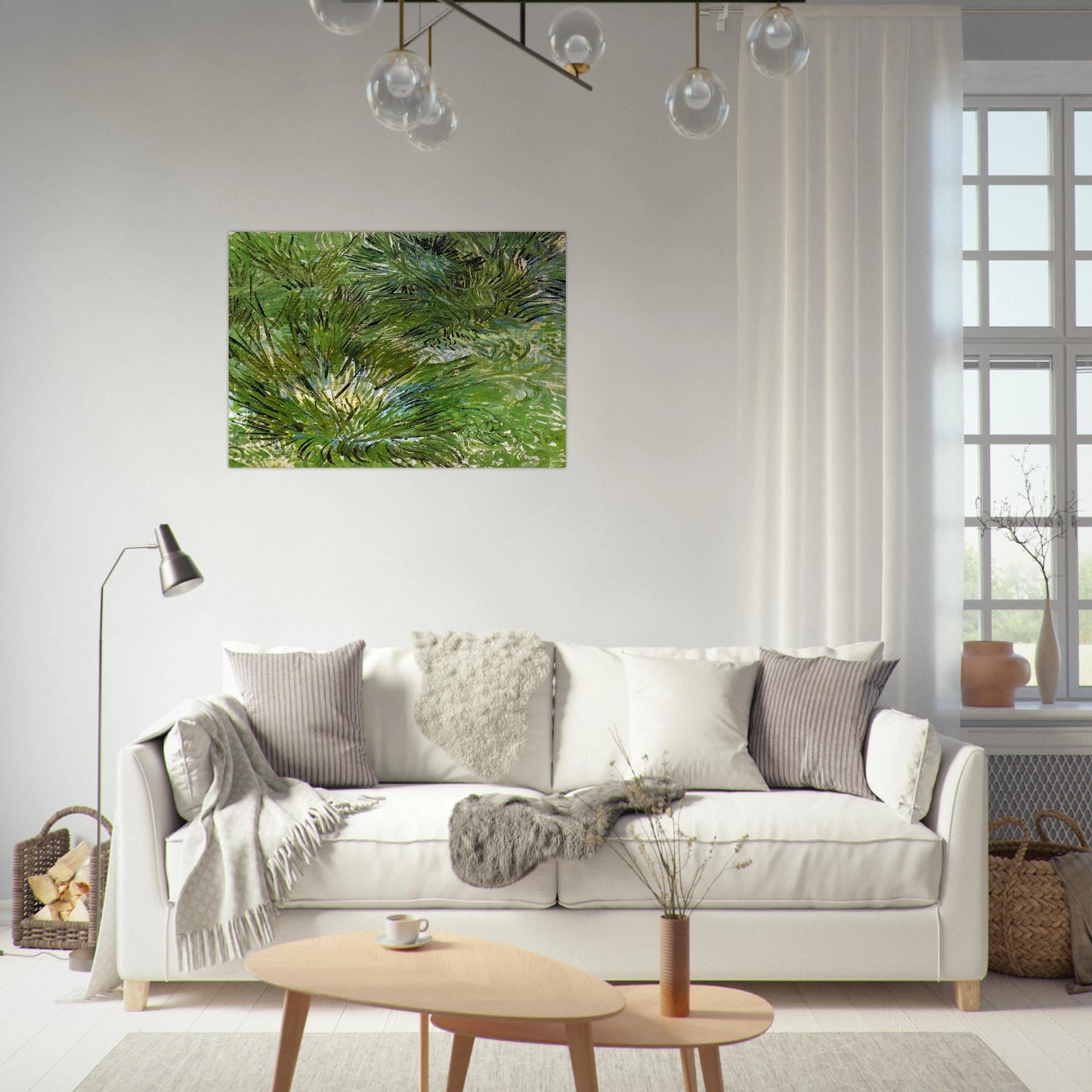 Clumps of Grass - Vincent van Gogh Brushed Aluminum Print - 70x100 cm / 28x40 inches | Vincent van Gogh Aluminum Print | Vincent van Gogh Prints