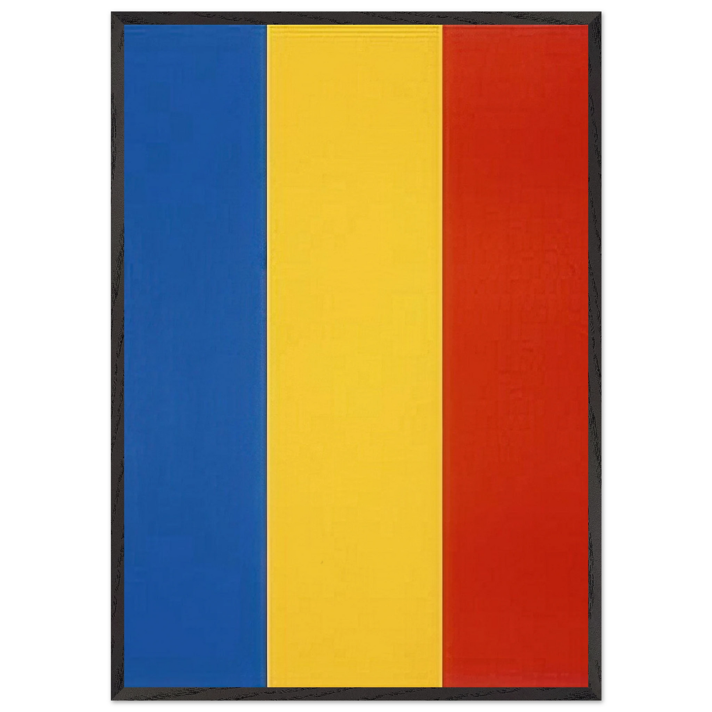 Blue Yellow Red - Ellsworth Kelly 70x100 cm / 28x40 inches Framed Art Print – Black Wooden Frame