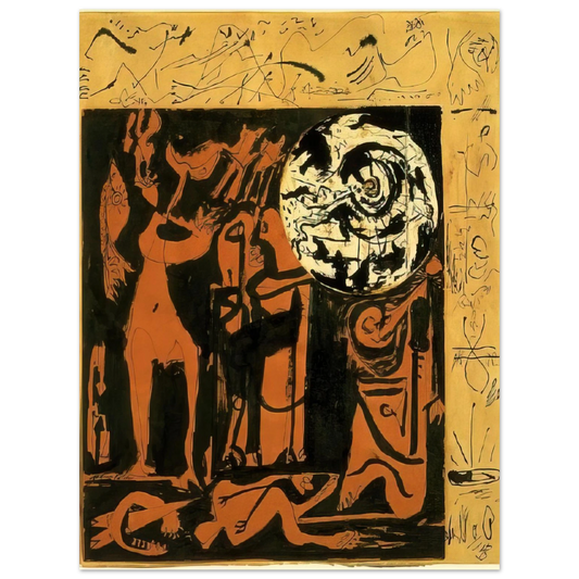 Jackson Pollock - UNTITLED 3  75x100 cm / 30x40inches Fine Art Poster