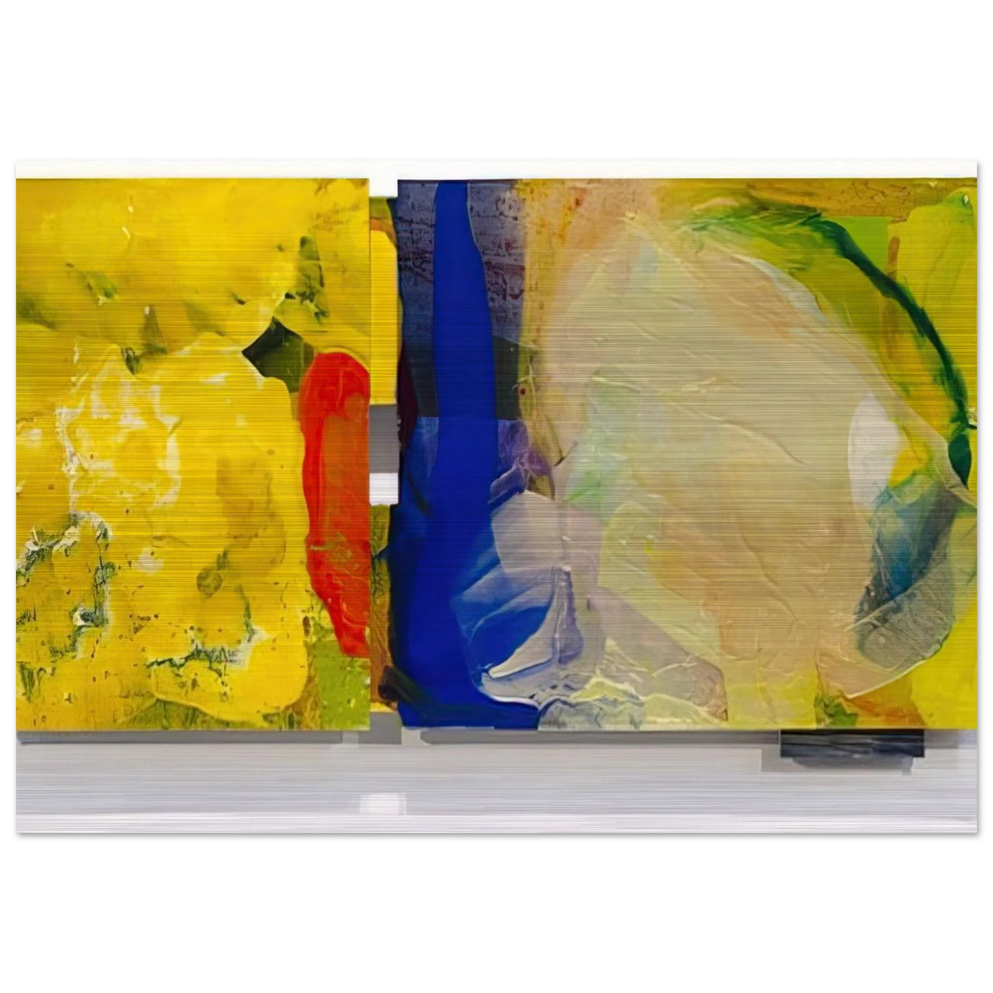 Fog Light - Sam Gilliam Brushed Aluminum Print - 70x100 cm / 28x40 inches | Sam Gilliam Aluminum Print | Sam Gilliam Prints