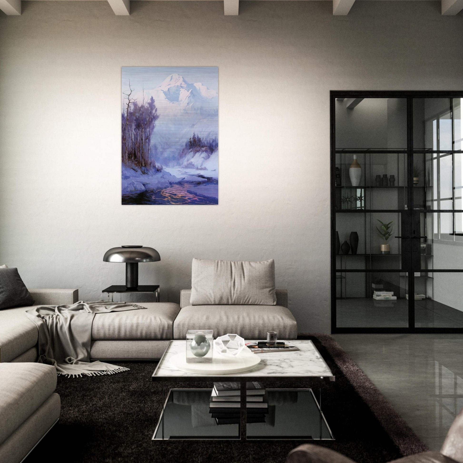 The Breakup - Romanticism - Sydney Laurence Brushed Aluminum Print - 70x100 cm / 28x40 inches | Sydney Laurence Aluminum Print | Sydney Laurence Prints
