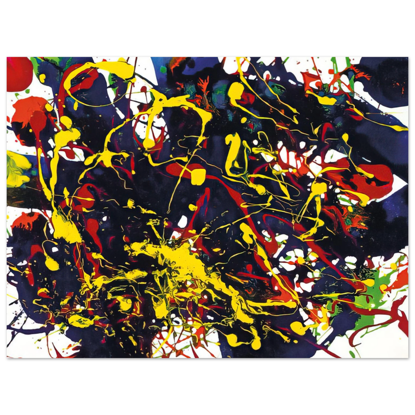 Sam Francis - Untitled  SFP94-79  SFF 1755   75x100 cm / 30x40inches Fine Art Poster