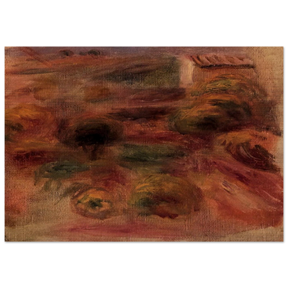 The Artist s Home - Pierre-Auguste Renoir Brushed Aluminum Print - 70x100 cm / 28x40 inches | Pierre-Auguste Renoir Aluminum Print | Pierre-Auguste Renoir Prints