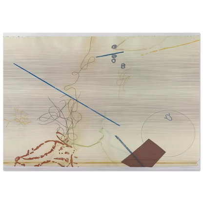 Dereau No. 11 - 1982 - John Cage Brushed Aluminum Print - 70x100 cm / 28x40 inches | John Cage Aluminum Print | John Cage Prints