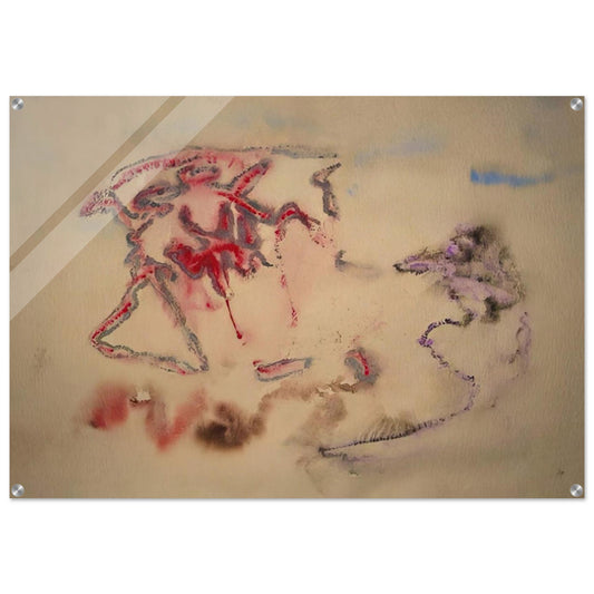 Untitled - 1957 - 1958 France - Henri Michaux Acrylic Print - 70x100 cm / 28x40″ inches | Henri Michaux Wall Art | Henri Michaux Prints