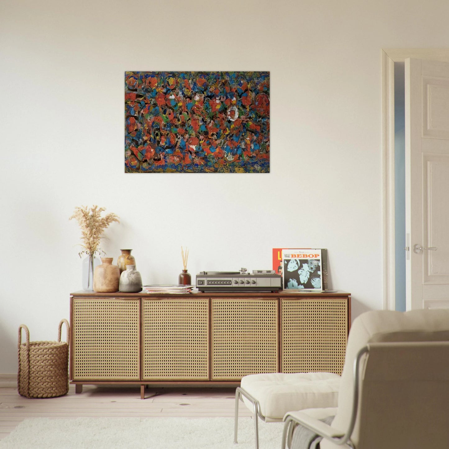 Encrustation - 1976 - Richard Pousette-Dart Brushed Aluminum Print - 70x100 cm / 28x40 inches | Richard Pousette-Dart Aluminum Print | Richard Pousette-Dart Prints