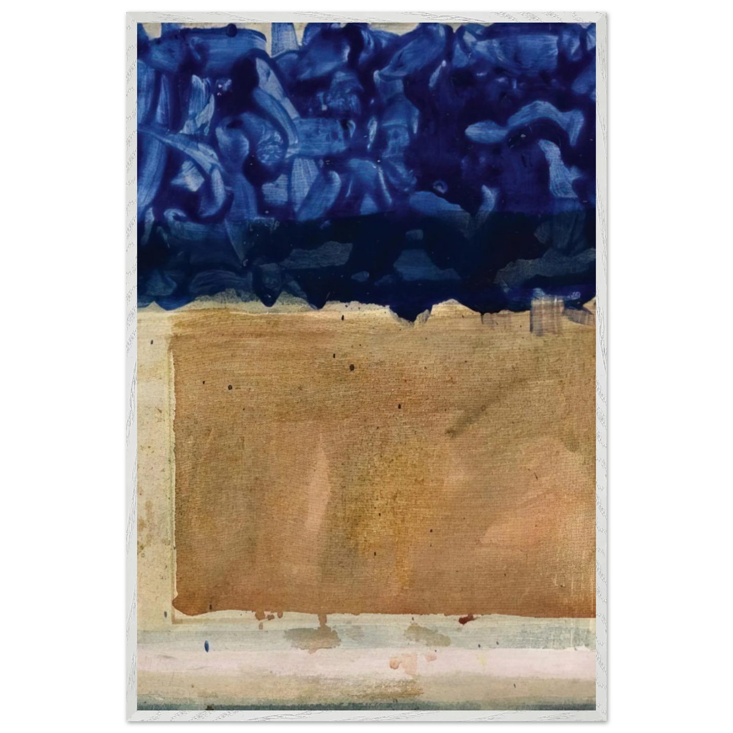 Helen Frankenthaler - Shoreline - 1952 Wall art - 40x50 cm / 16x20 inches - Premium Wooden Framed Poster With Fine Art Paper-canvas - Wood frame