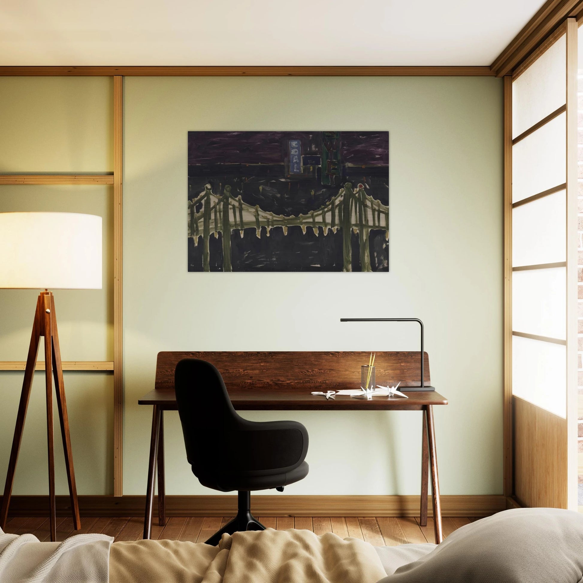 George Washington Bridge - Allan Kaprow Brushed Aluminum Print - 70x100 cm / 28x40 inches | Allan Kaprow Aluminum Print | Allan Kaprow Prints
