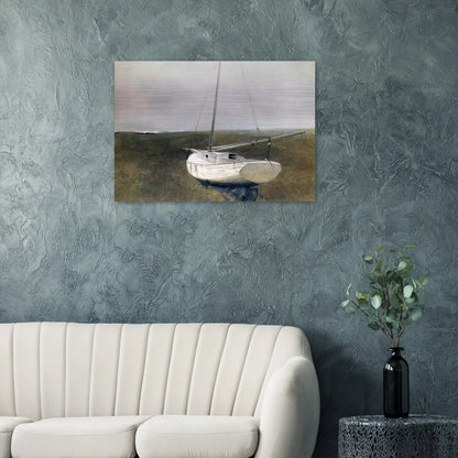 BELOW DOVER 1950 - Andrew Wyeth Brushed Aluminum Print - 70x100 cm / 28x40 inches | Andrew Wyeth Aluminum Print | Andrew Wyeth Prints