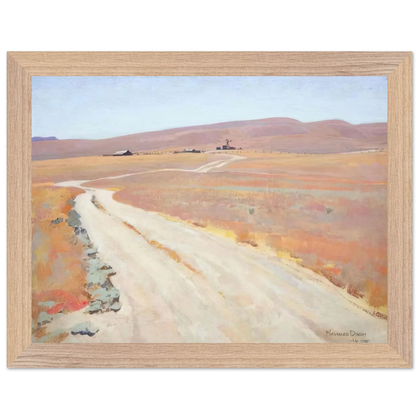 Maynard Dixon - ABANDONED RANCH 1935 Wall art - 30x45 cm / 12x18 Inches - Fine Art Poster - -