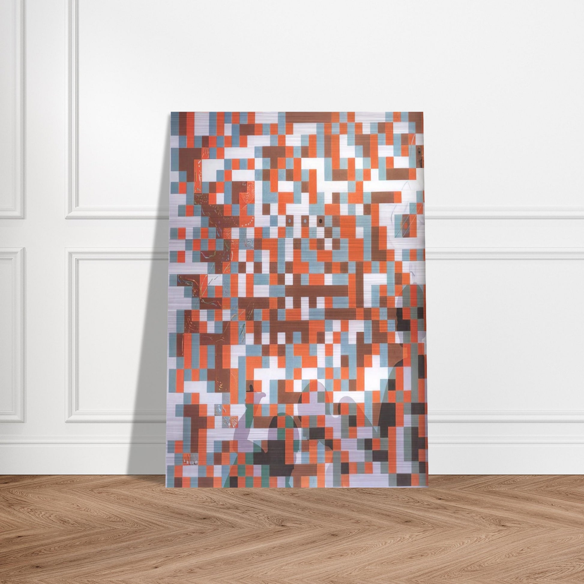 CYBERNETIC ODALISUQE HOMAGE TO BELA JULESZ - Salvador Dali Brushed Aluminum Print - 70x100 cm / 28x40 inches | Salvador Dali Aluminum Print | Salvador Dali Prints