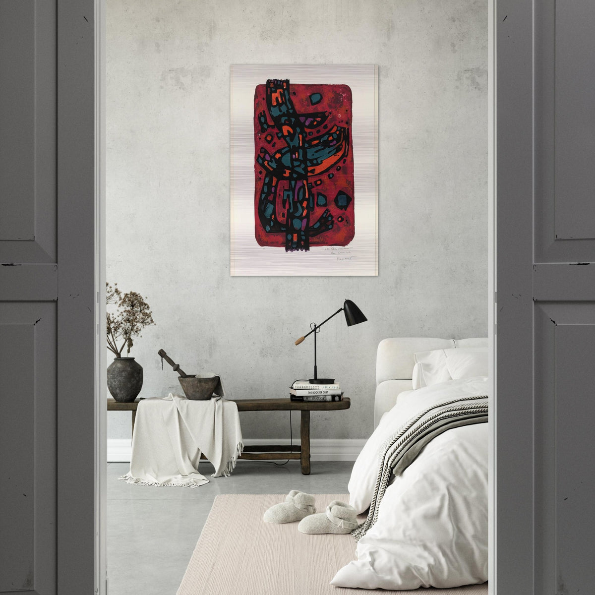 Living Flame - 1954 - Alfred Manessier Brushed Aluminum Print - 70x100 cm / 28x40 inches | Alfred Manessier Aluminum Print | Alfred Manessier Prints