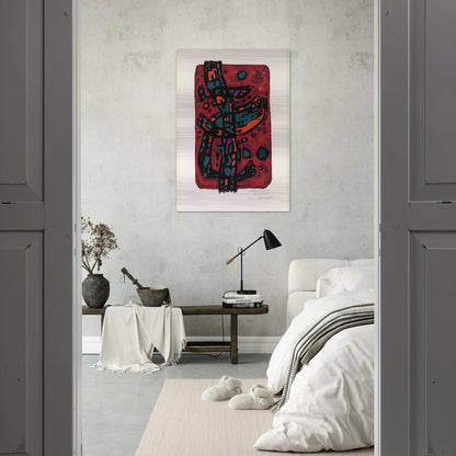Living Flame - 1954 - Alfred Manessier Brushed Aluminum Print - 70x100 cm / 28x40 inches | Alfred Manessier Aluminum Print | Alfred Manessier Prints