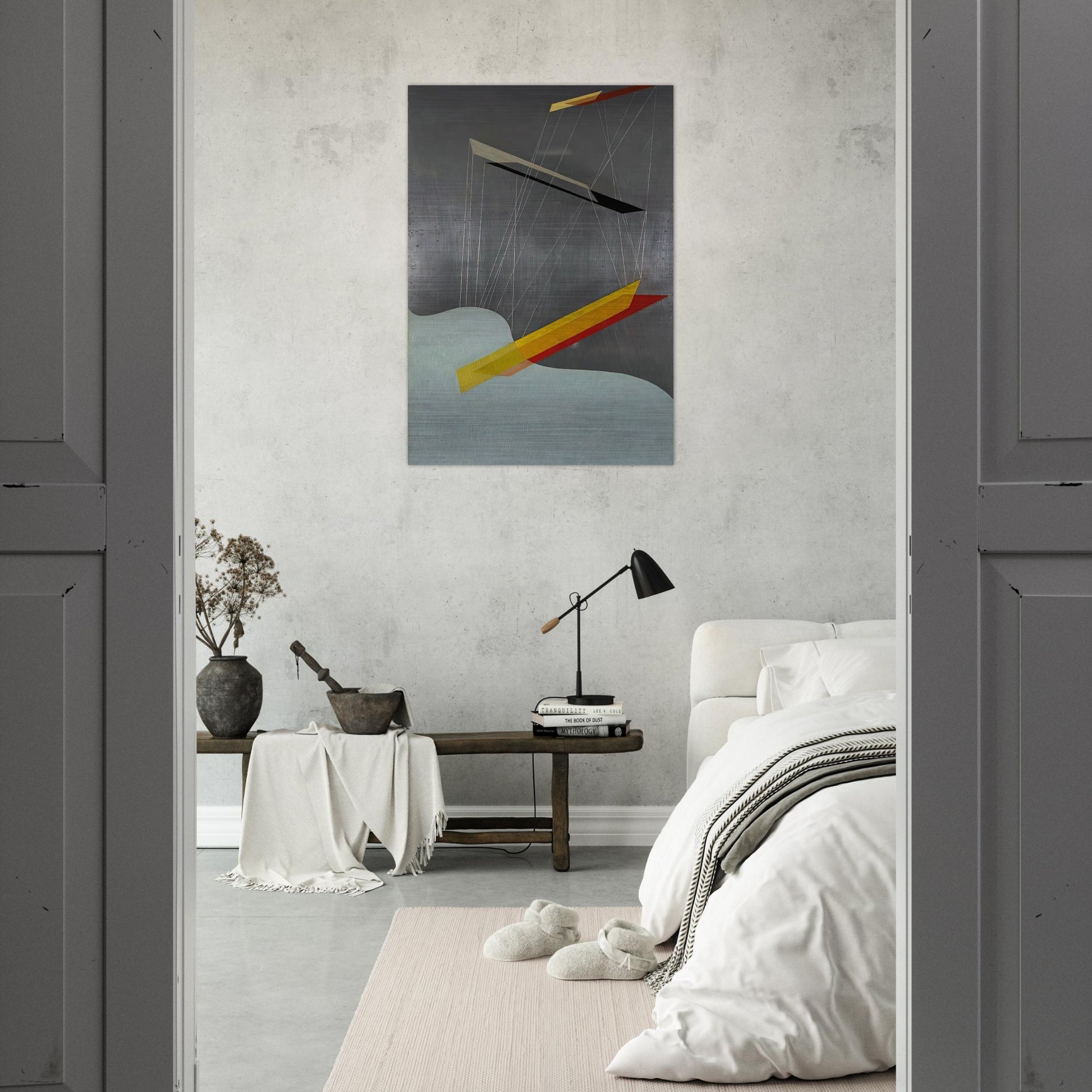 Sil I - Laszlo Moholy-Nagy Brushed Aluminum Print - 70x100 cm / 28x40 inches | Laszlo Moholy-Nagy Aluminum Print | Laszlo Moholy-Nagy Prints