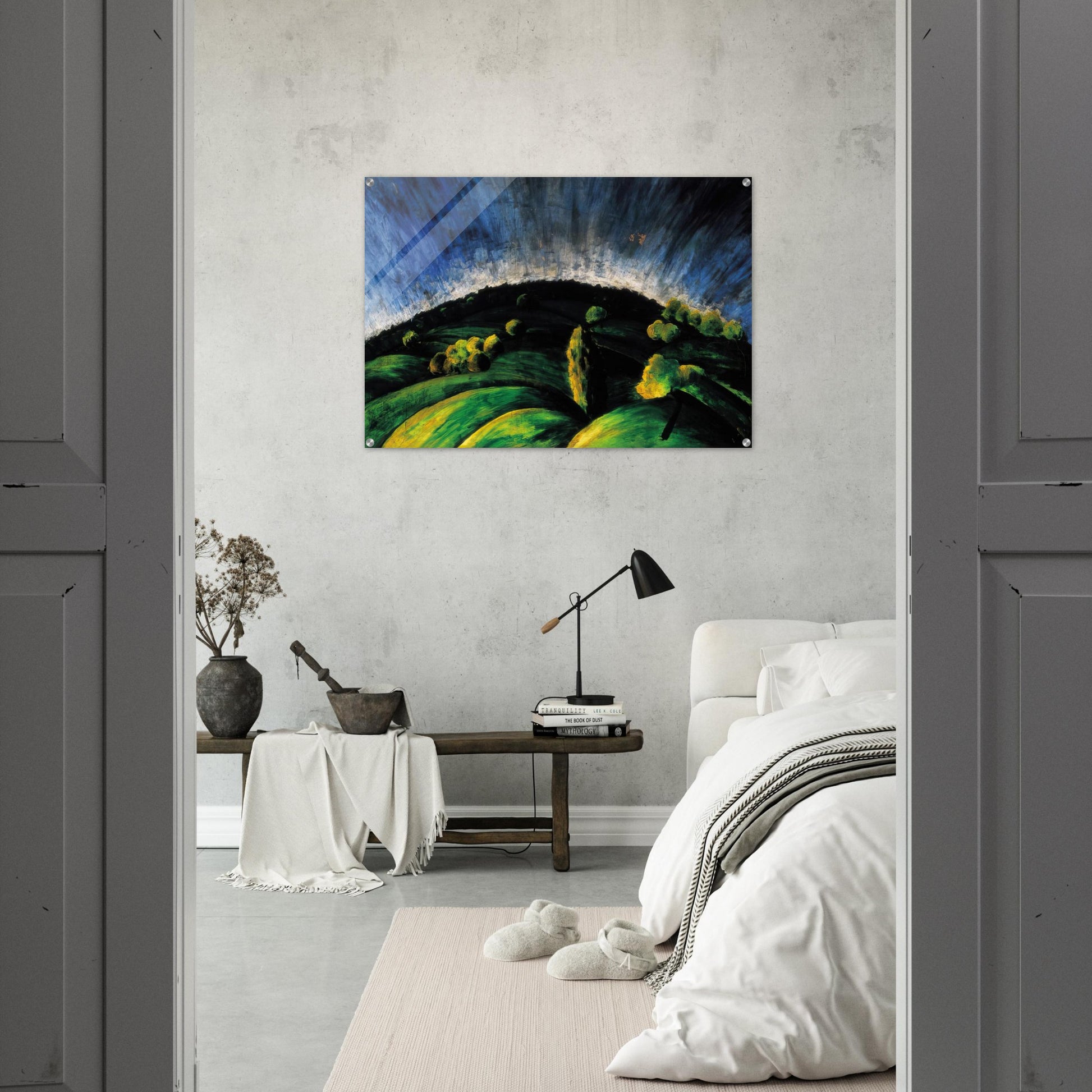 Mountains of Buda - Laszlo Moholy-Nagy Acrylic Print - 70x100 cm / 28x40″ inches