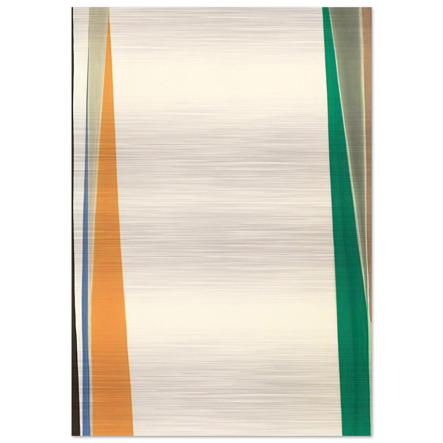 Open White Center - 1974 - Larry Zox Brushed Aluminum Print - 70x100 cm / 28x40 inches | Larry Zox Aluminum Print | Larry Zox Prints