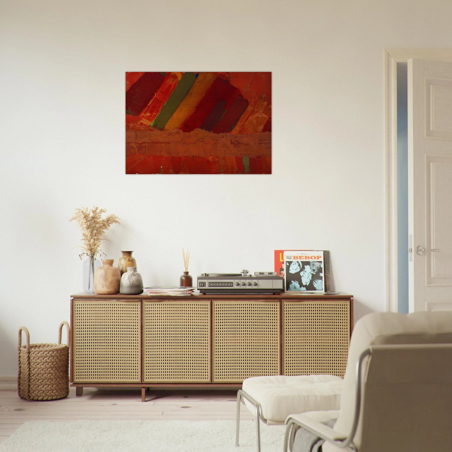 Seneca - 1979 - Albert Irvin Brushed Aluminum Print - 70x100 cm / 28x40 inches | Albert Irvin Aluminum Print | Albert Irvin Prints