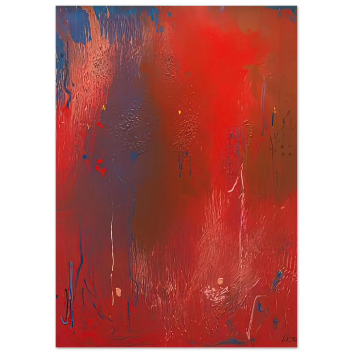 Helen Frankenthaler - Warrior, 1991- Wall Art - 60x80 cm / 24x32 inches - Premium Wooden Framed Poster With Fine Art Paper-canvas - Wood frame