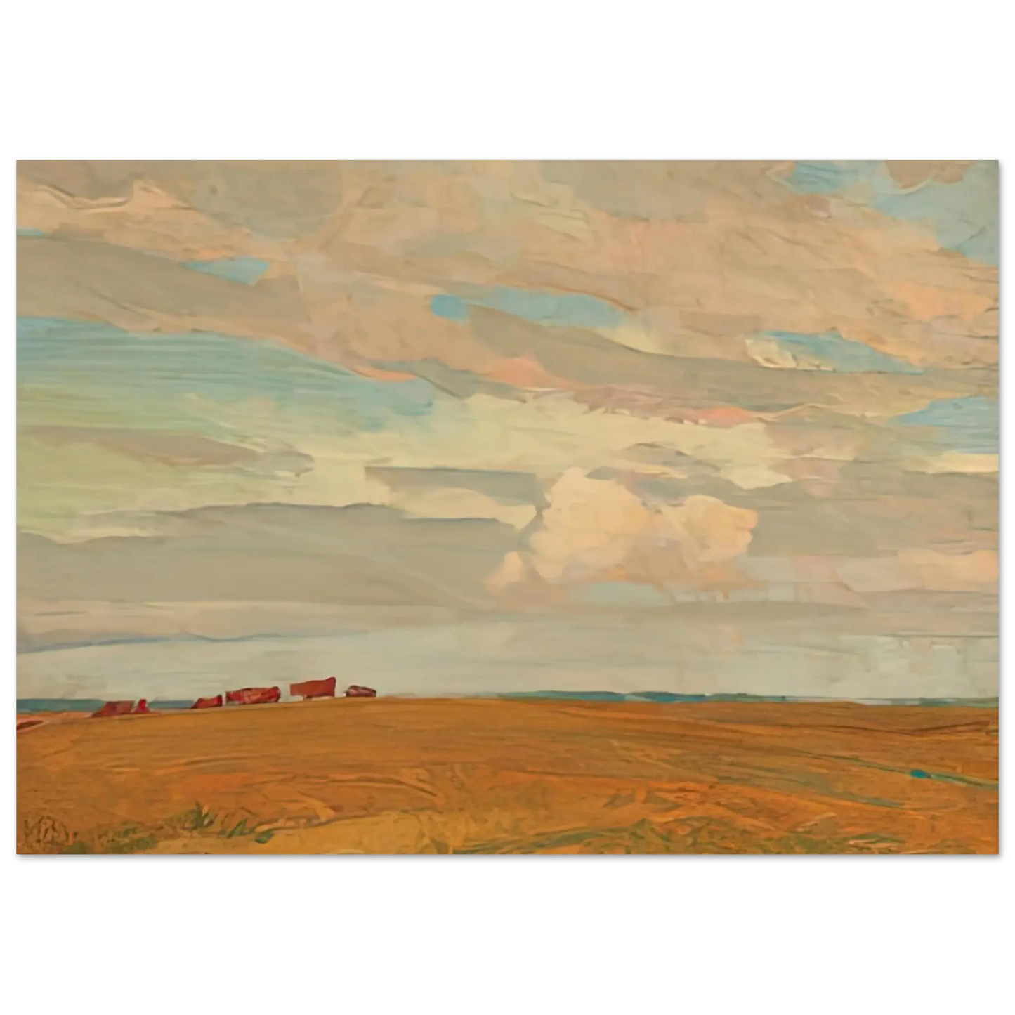 Maynard Dixon - PRAIRIE SAND HILL CAMP MAY 1921 1921 Wall art - 40x50 cm / 16x20 Inches - Premium Wooden Framed Poster With Fine Art Paper - White frame