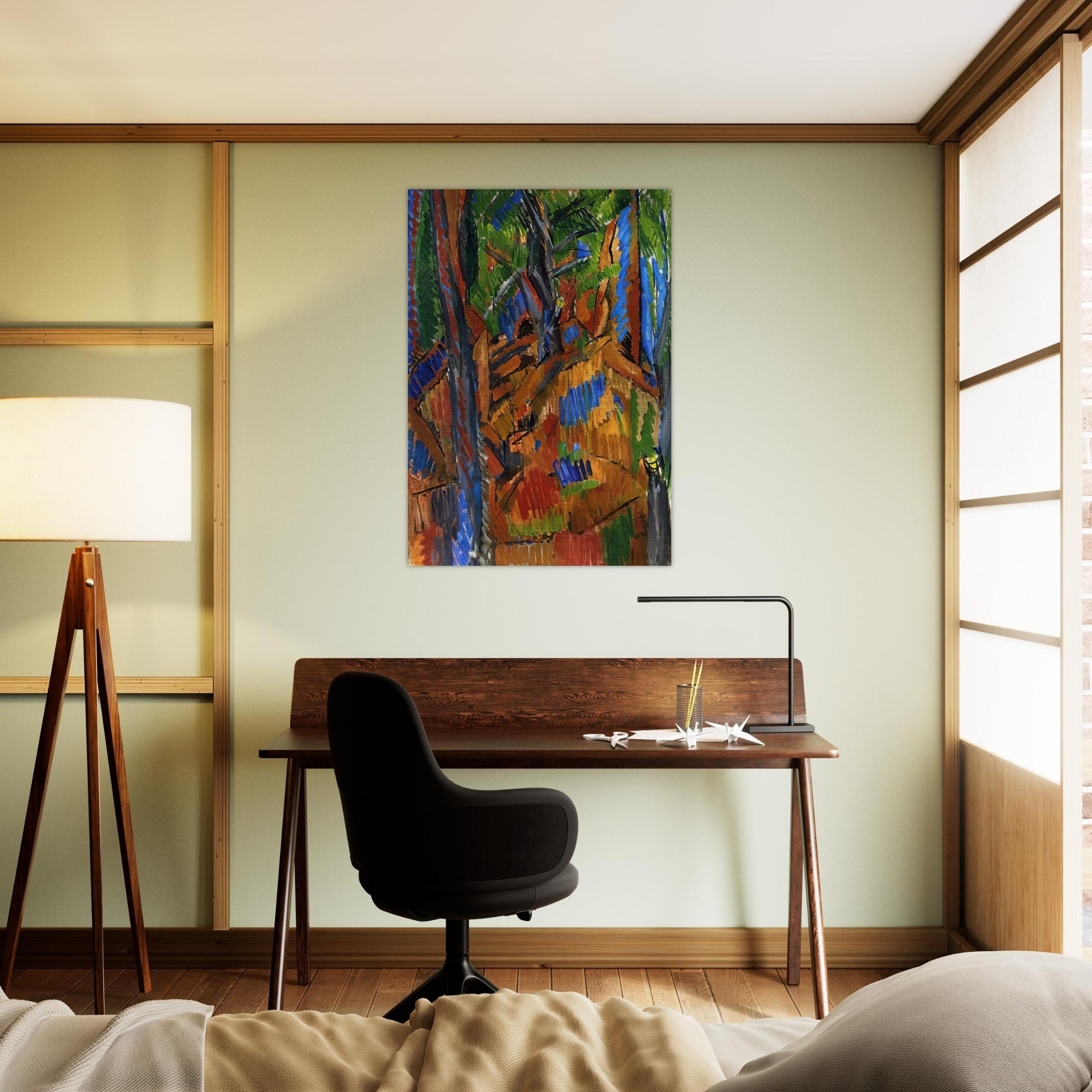 TREES 1913 - Raoul Dufy Brushed Aluminum Print - 70x100 cm / 28x40 inches | Raoul Dufy Aluminum Print | Raoul Dufy Prints