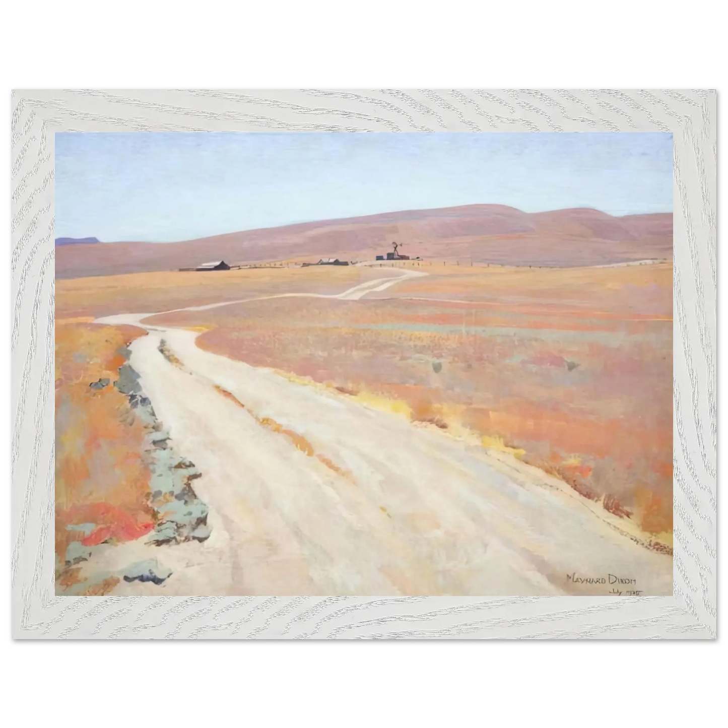 Maynard Dixon - ABANDONED RANCH 1935 Wall art - 45x60 cm / 18x24 Inches - Fine Art Poster - -