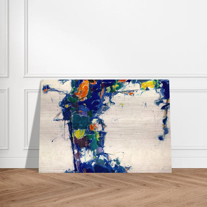 Middle Blue - Sam Francis Brushed Aluminum Print - 70x100 cm / 28x40 inches | Sam Francis Aluminum Print | Sam Francis Prints