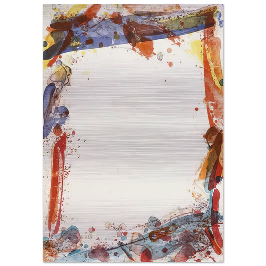 Veiled Sail - Sam Francis Brushed Aluminum Print - 70x100 cm / 28x40 inches | Sam Francis Aluminum Print | Sam Francis Prints