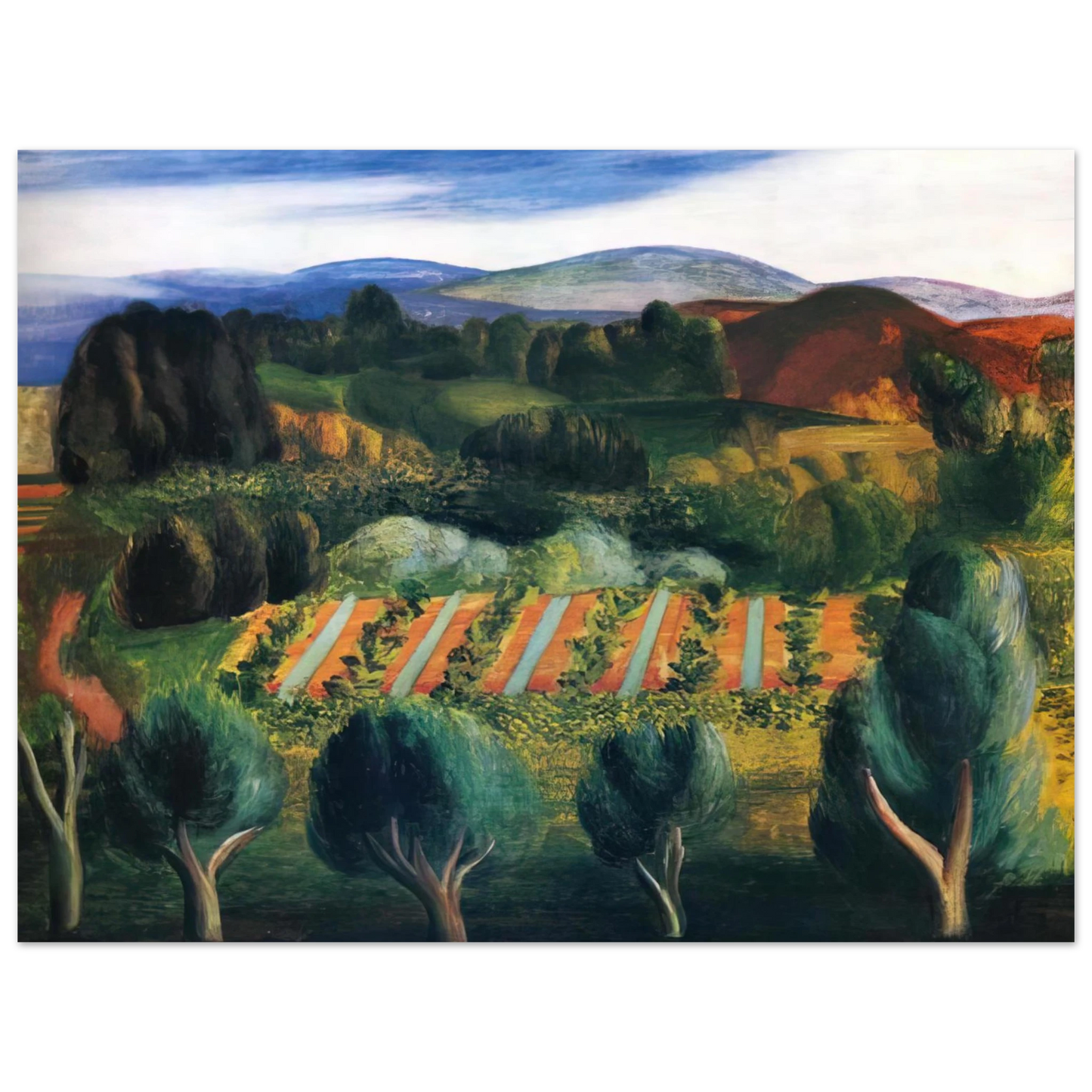 Moise Kisling - PROVENCE LANDSCAPE 1918  75x100 cm / 30x40inches Fine Art Poster