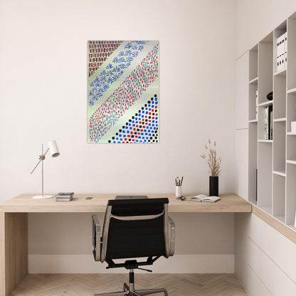 COMPOSITION 27 - Sonia Delaunay Brushed Aluminum Print - 70x100 cm / 28x40 inches | Sonia Delaunay Aluminum Print | Sonia Delaunay Prints
