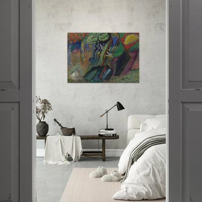 ABSTRACT COMPOSITION - Gabriele Munter Brushed Aluminum Print - 70x100 cm / 28x40 inches | Gabriele Munter Aluminum Print | Gabriele Munter Prints