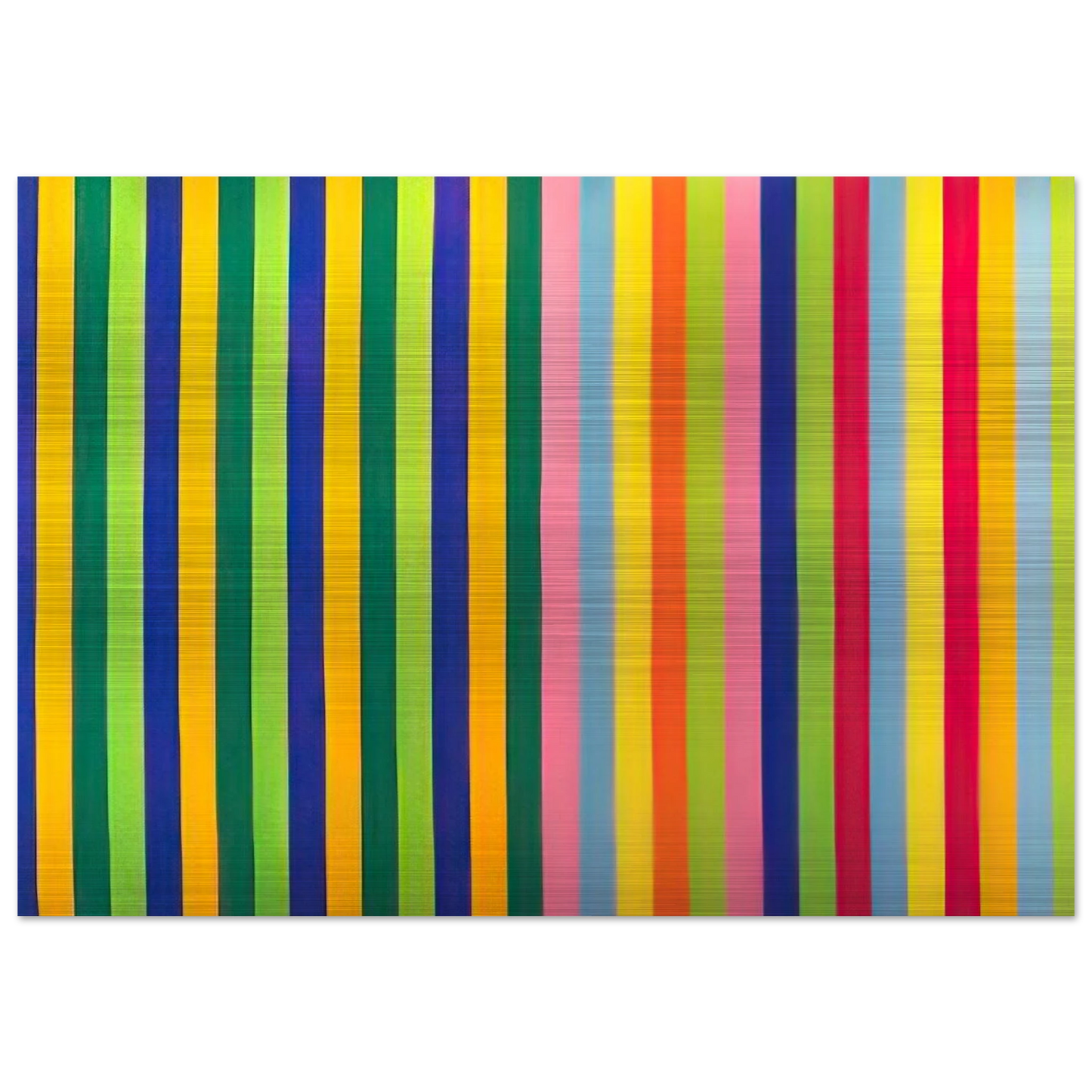 Solar Skin - 1964 - Gene Davis Brushed Aluminum Print - 70x100 cm / 28x40 inches | Gene Davis Aluminum Print | Gene Davis Prints
