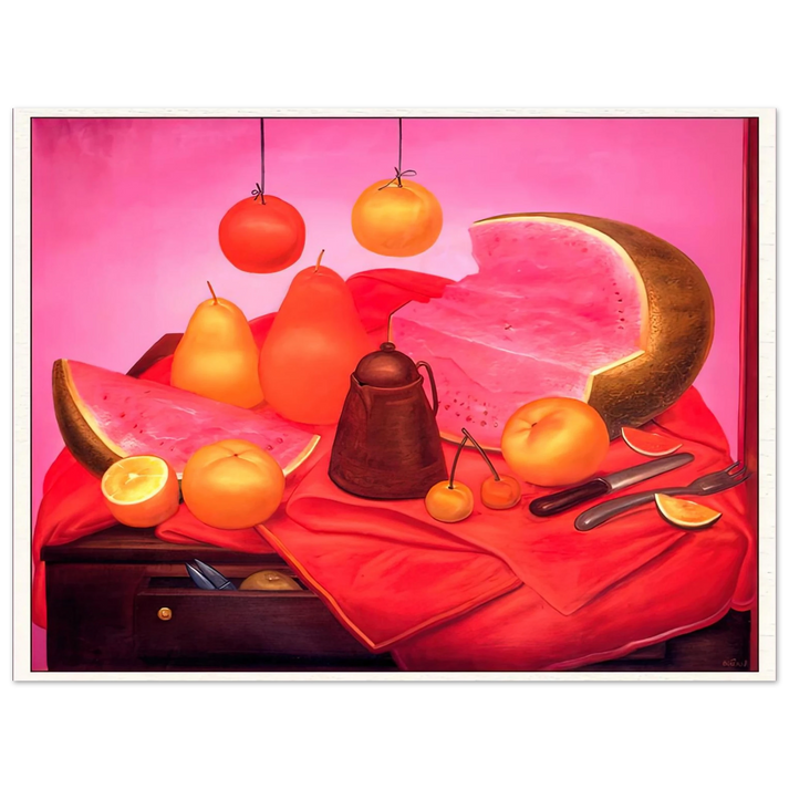 Fernando Botero - STILL LIFE WITH WATERMELON 1  75x100 cm / 30x40inches Fine Art Poster