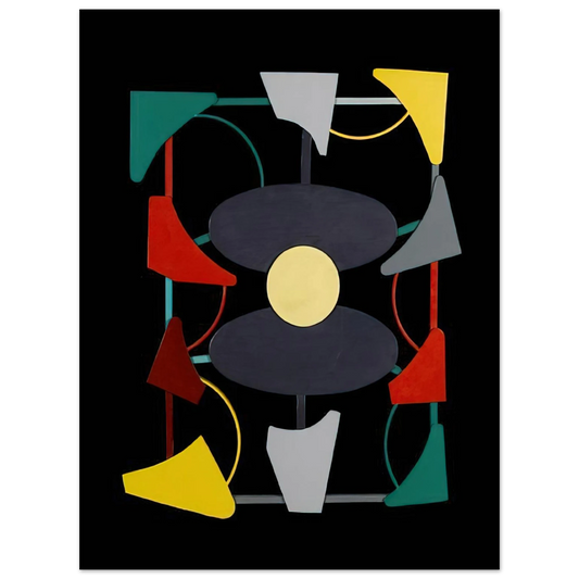 Gyula Kosice - Planos y color liberados - 1947  75x100 cm / 30x40inches Fine Art Poster
