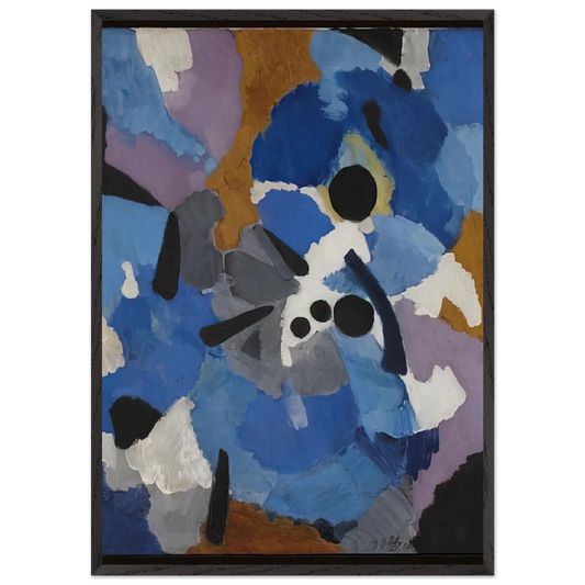 The Dancers - 1958 - Ernst Wilhelm Nay 70x100 cm / 28x40 inches Framed Art Print – Black Wooden Frame