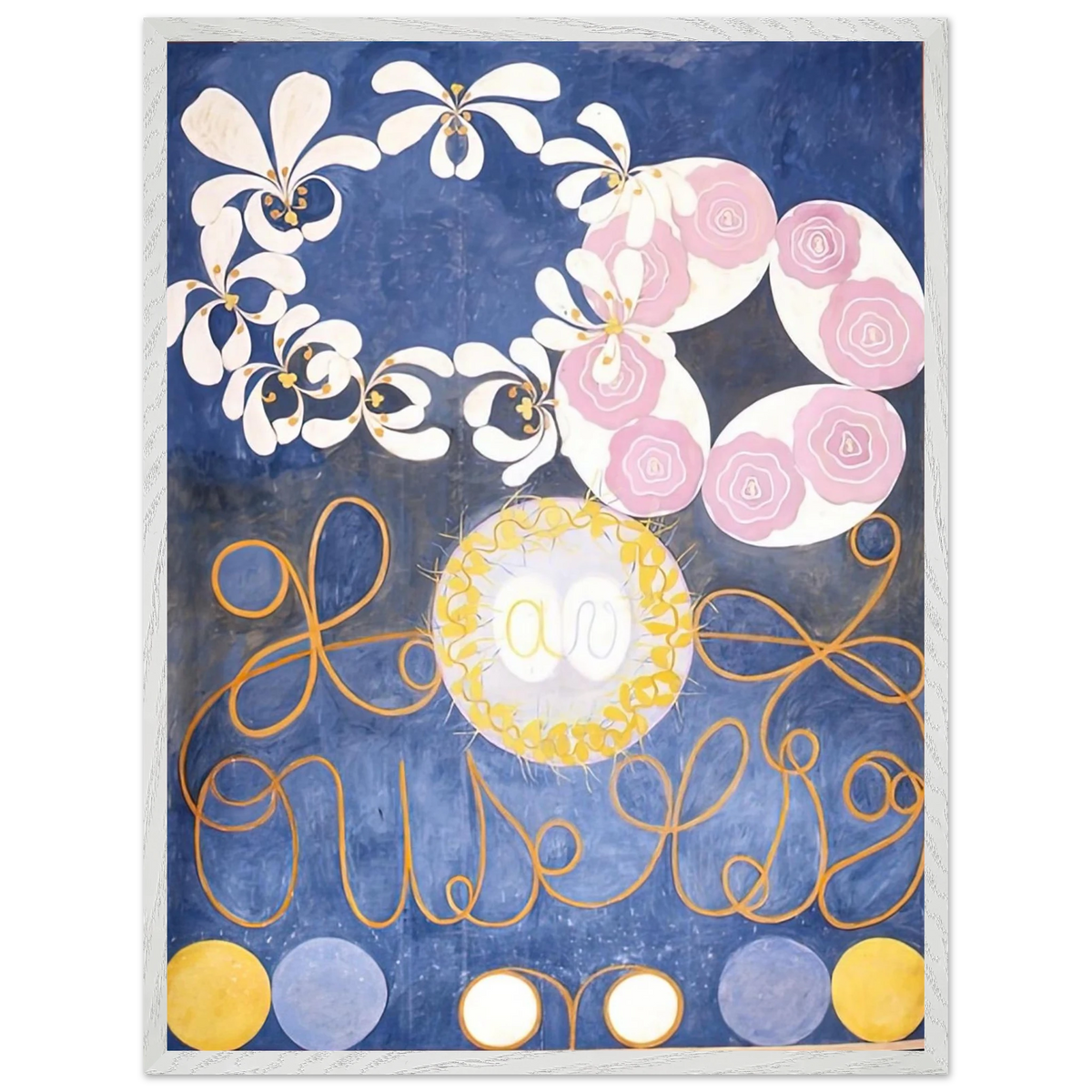 Hilma af Klint - THE TEN LARGEST 1907 Wall art - 50x70 cm / 20x28 inches - Premium Wooden Framed Poster With Fine Art Paper - Wood frame