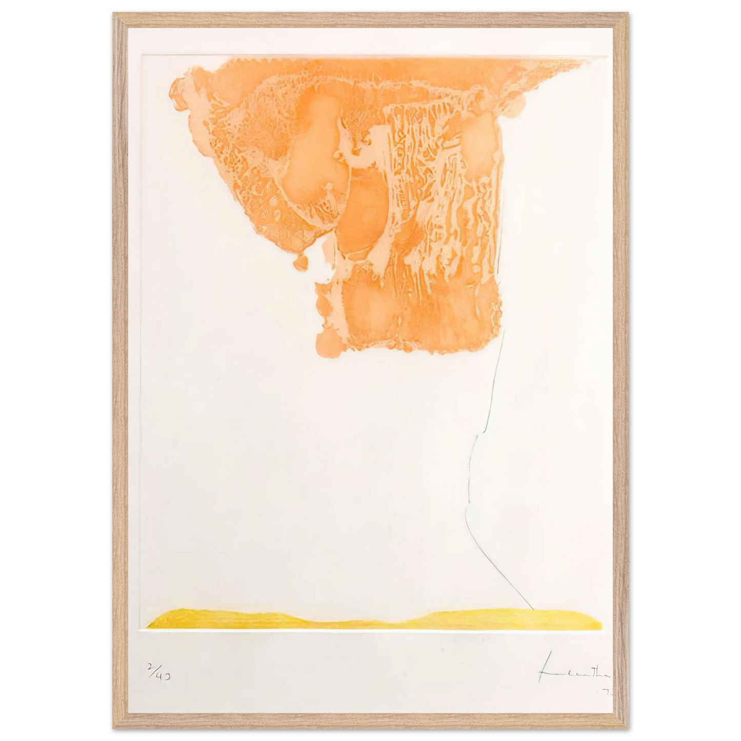 Helen Frankenthaler - Pranzo Italiano - 1973 Wall art - 27x35 cm / 11x14 inches - Fine Art Poster-canvas - -