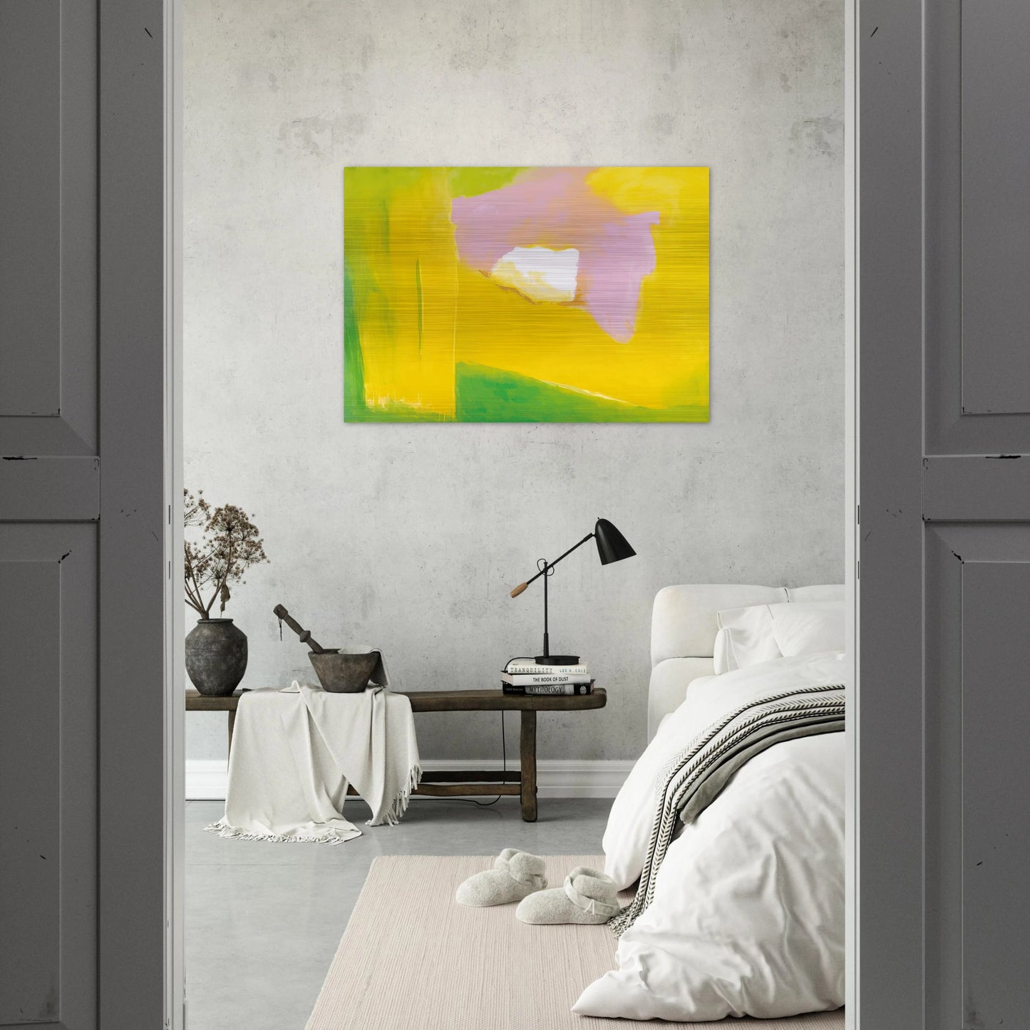UNTITLED 8 1997 - Esteban Vicente Brushed Aluminum Print - 70x100 cm / 28x40 inches | Esteban Vicente Aluminum Print | Esteban Vicente Prints